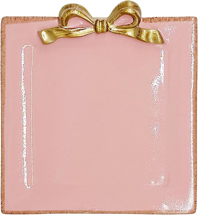Cayway Vintage Decorative Tray Towel Tray, Vintage Resin Tray, Bow-Knot Resin Dish Plate for Frui... | Amazon (US)