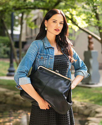 Patricia Nash Serafina Extra-Large Leather Kisslock Bag - Macy's | Macy's