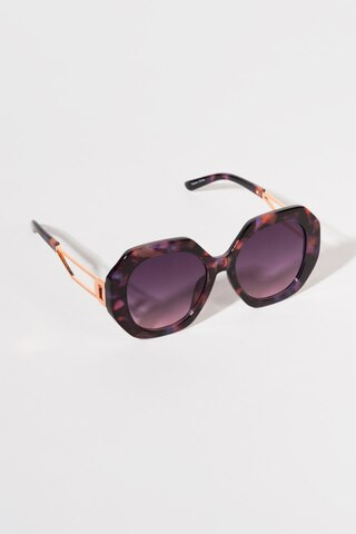 Rachelle Geo Frame Sunglasses | Francesca's