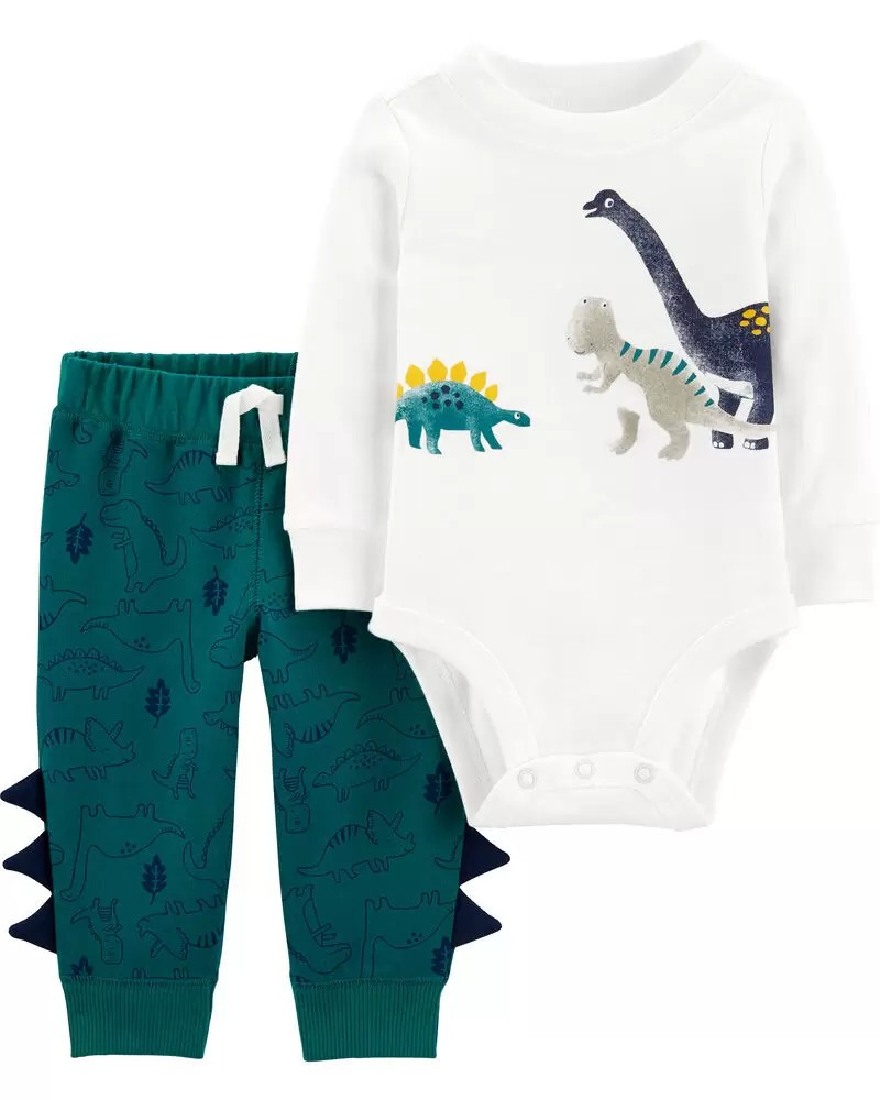2-Piece Dinosaur Bodysuit Pant Set | Carter's