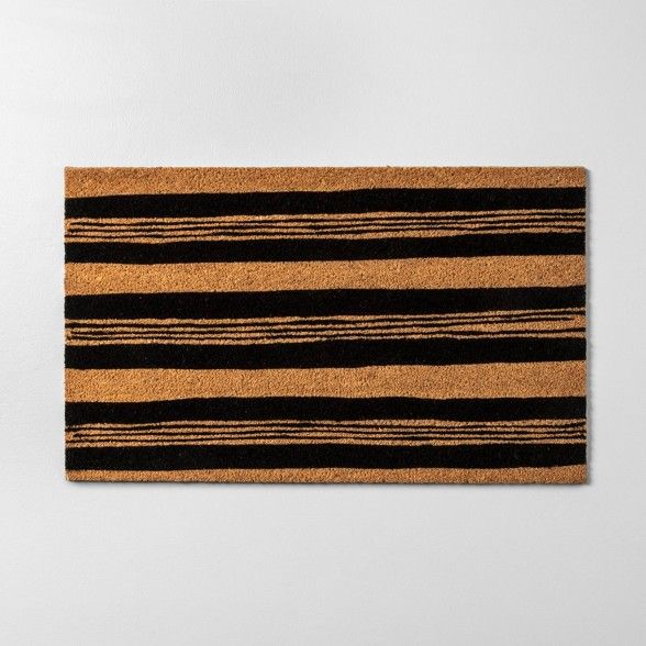 18"x30" Door Mat Black Stripe - Hearth & Hand™ with Magnolia | Target