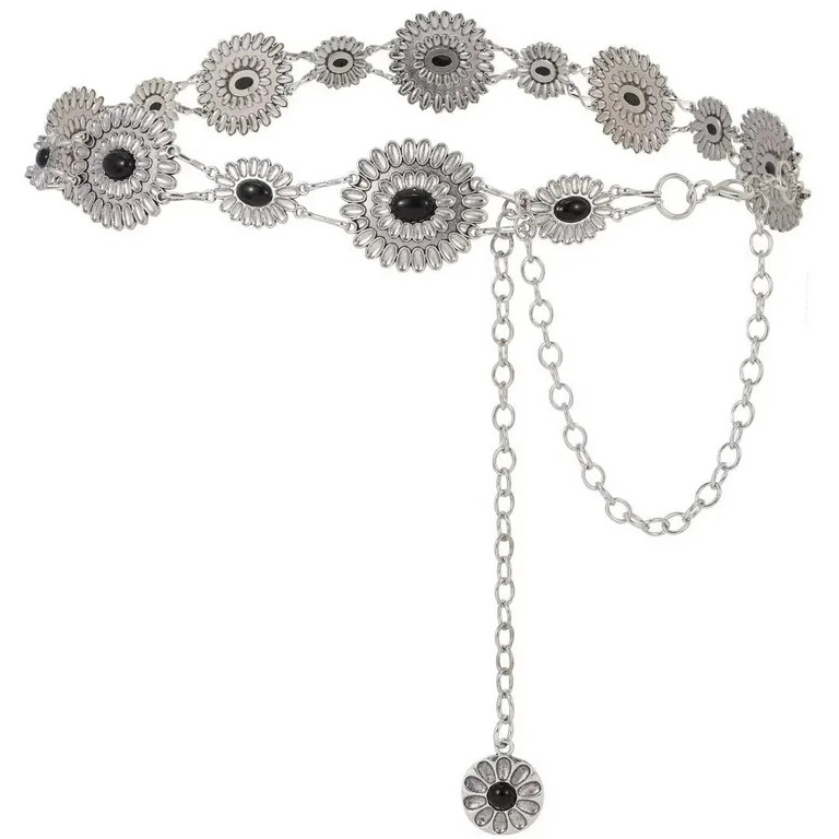 JASGOOD Women Western Chain Belts Cowgirl Ladies Belts for Dresses Jeans | Walmart (US)