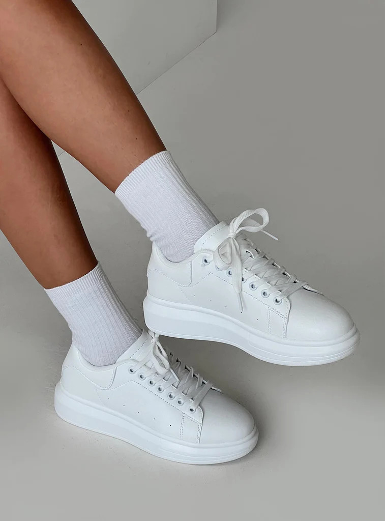 Adaline Sneakers White | Princess Polly US