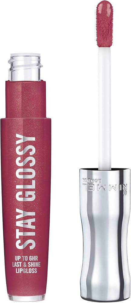 Rimmel Stay Glossy Lip Gloss - Non-Sticky and Lightweight Formula for Lip Color and Shine - 340 C... | Amazon (US)