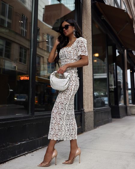 Easter outfit ideas 
White lace dress by self-portrait dress wearing a 0


#LTKstyletip #LTKSeasonal
