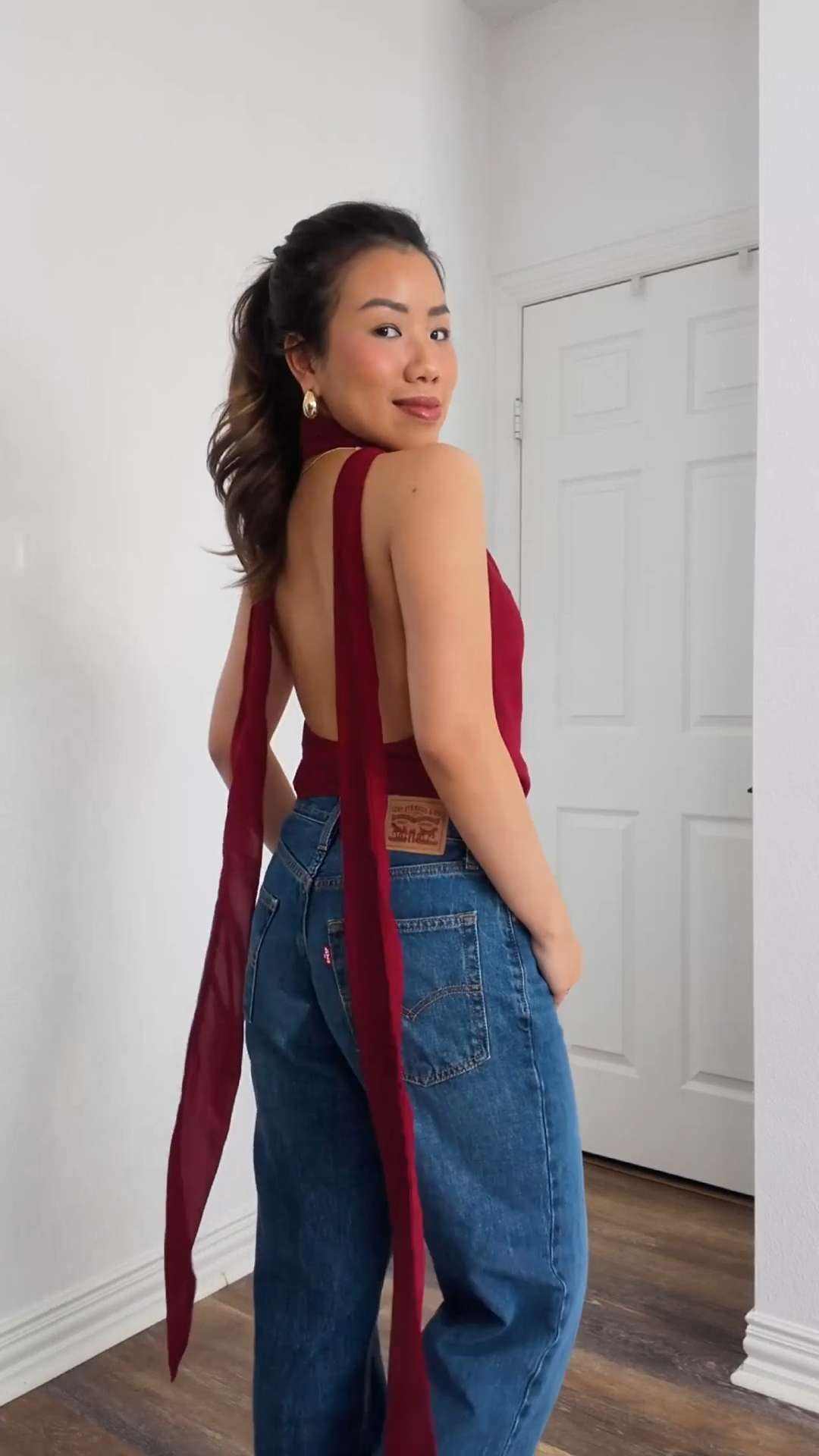 Follow a random man's advice to get dress today haha!! Wearing top size S, jeans size 26  

 #LTKPetite #LTKFindsUnder50 #LTKStyleTip