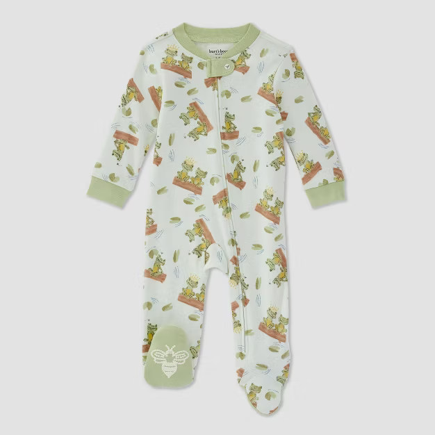 Burt's Bees Baby® Baby Frog Prince Sleep N' Play - Light Green | Target