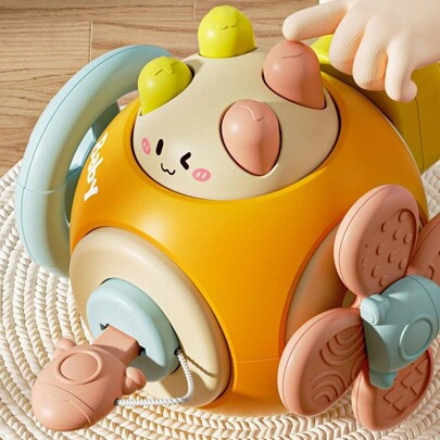 1pc Montessori Sensory Toys For 1 Year Old, 1-3 Years Old Travel Activity Busy Cube, 12-18 Months Baby Gifts, Motor Skill Educational Learning Toys (R | SHEIN