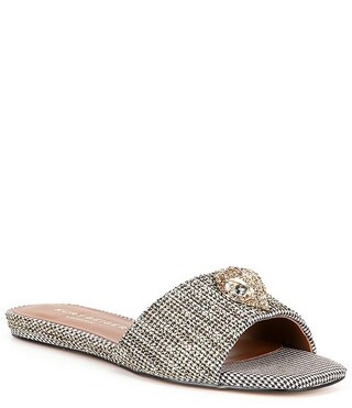 Kurt Geiger London Kensington Eagle Head Detail Flat Slide Sandals | Dillard's | Dillard's