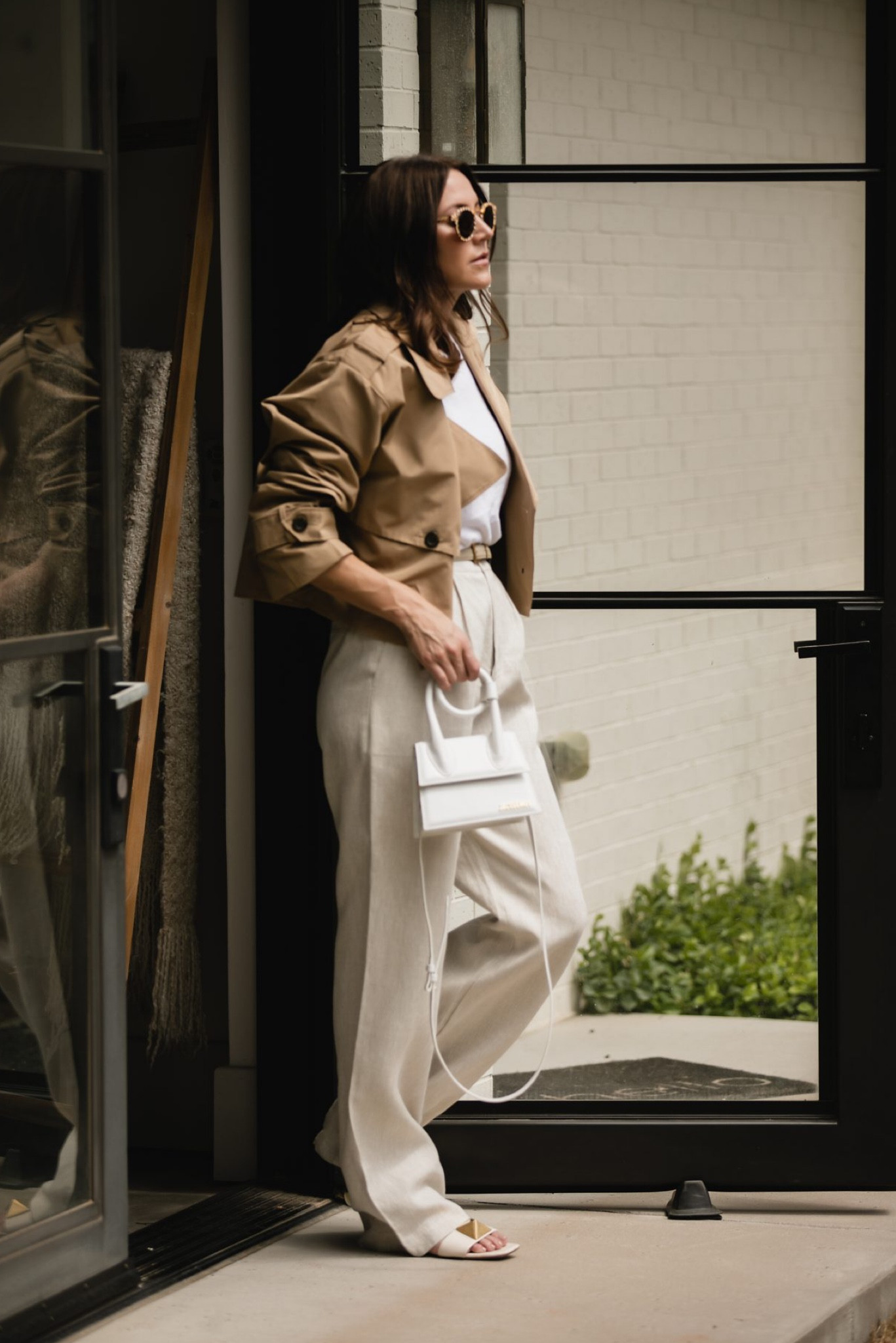 Cropped trench, linen pants 

#LTKworkwear #LTKstyletip #LTKFind