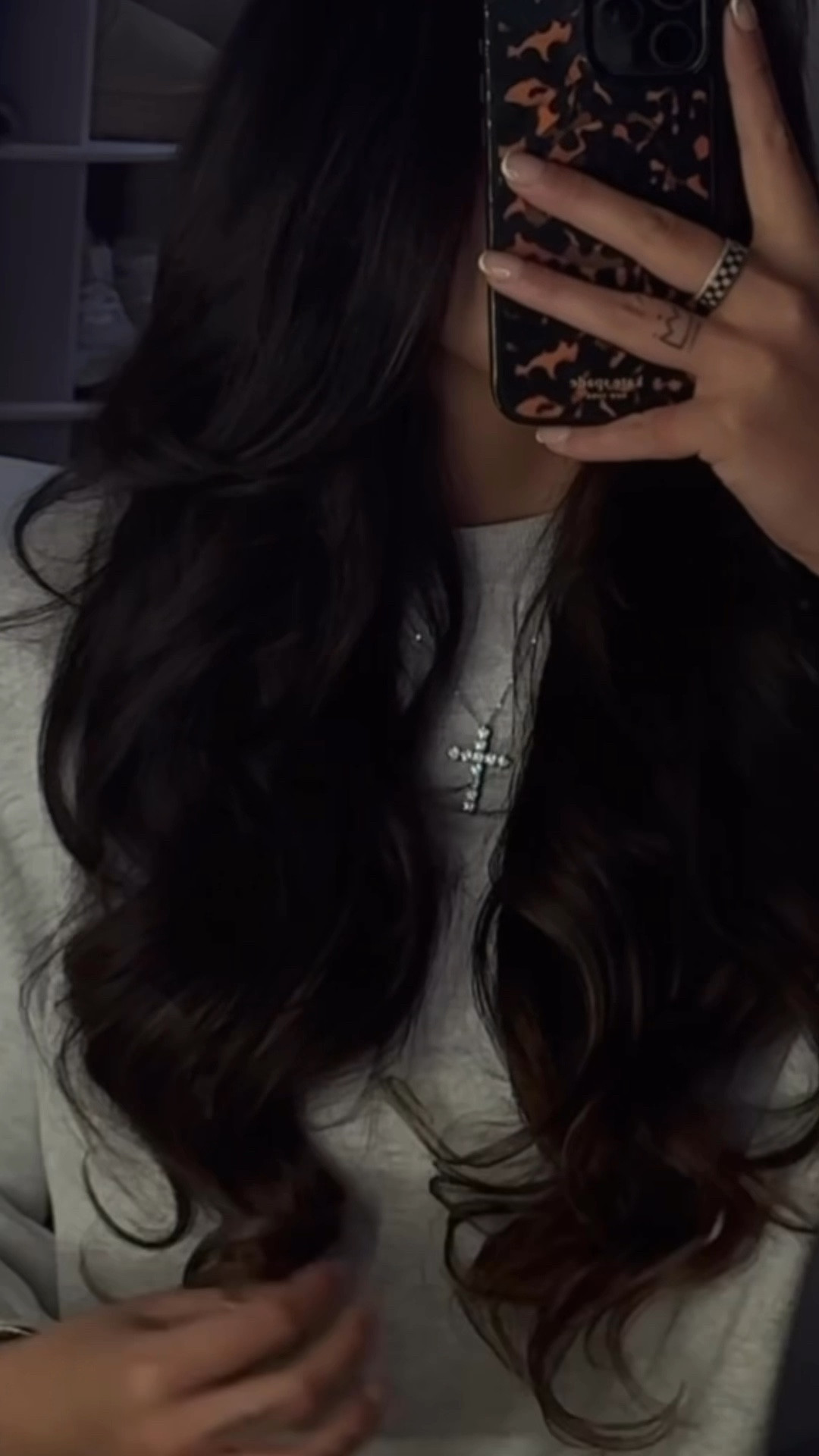 My everyday cross necklace! She is pricer but look at her shine 🤩 

 .925 sterling silver with moissanite stone 