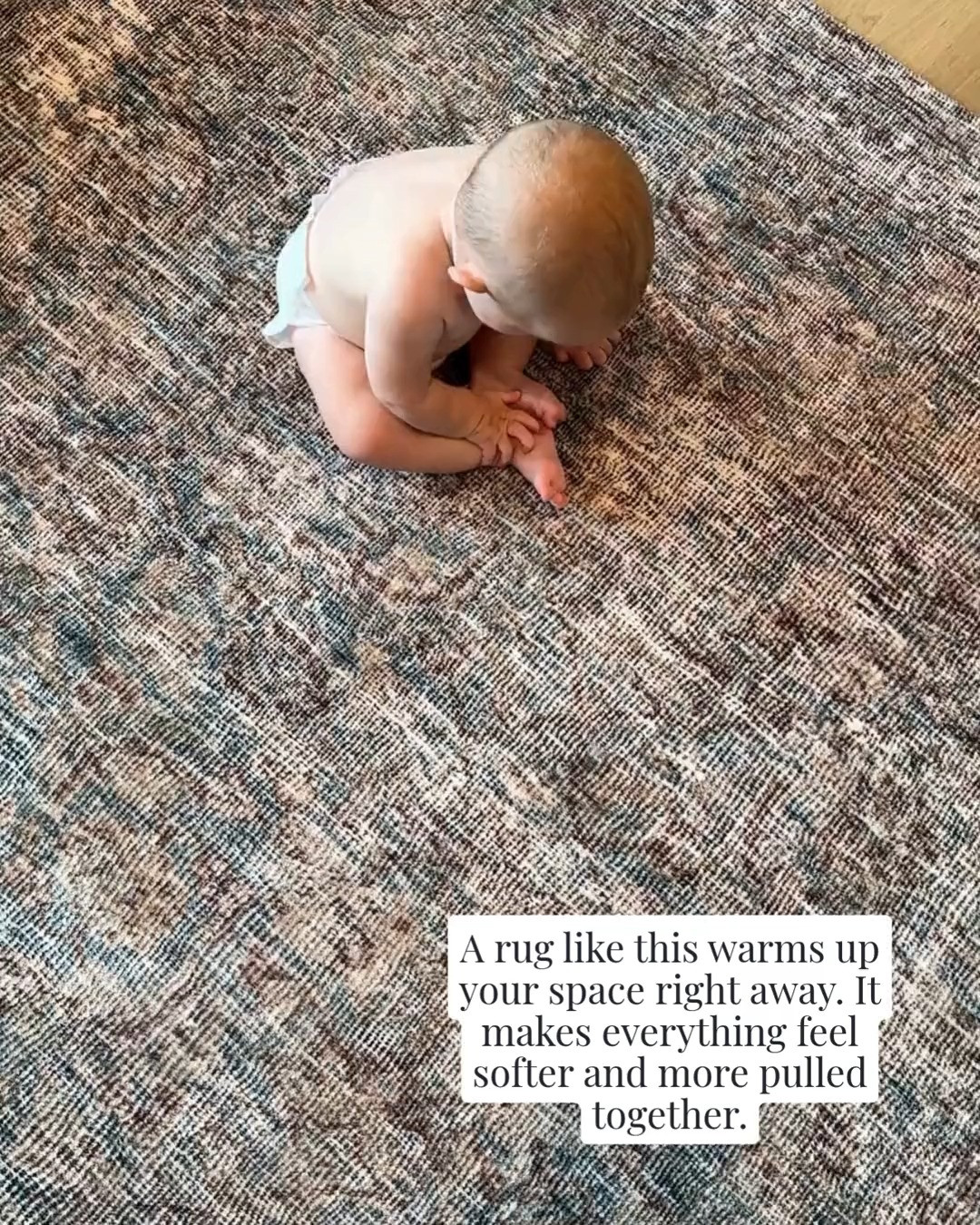 A rug is one of the easiest ways to completely change how a room feels. It grounds the space, adds warmth, and makes everything look more intentional.

It’s one of those pieces that quietly pulls the whole room together. 

 #LTKmomlife #LTKvlog #LTKHome