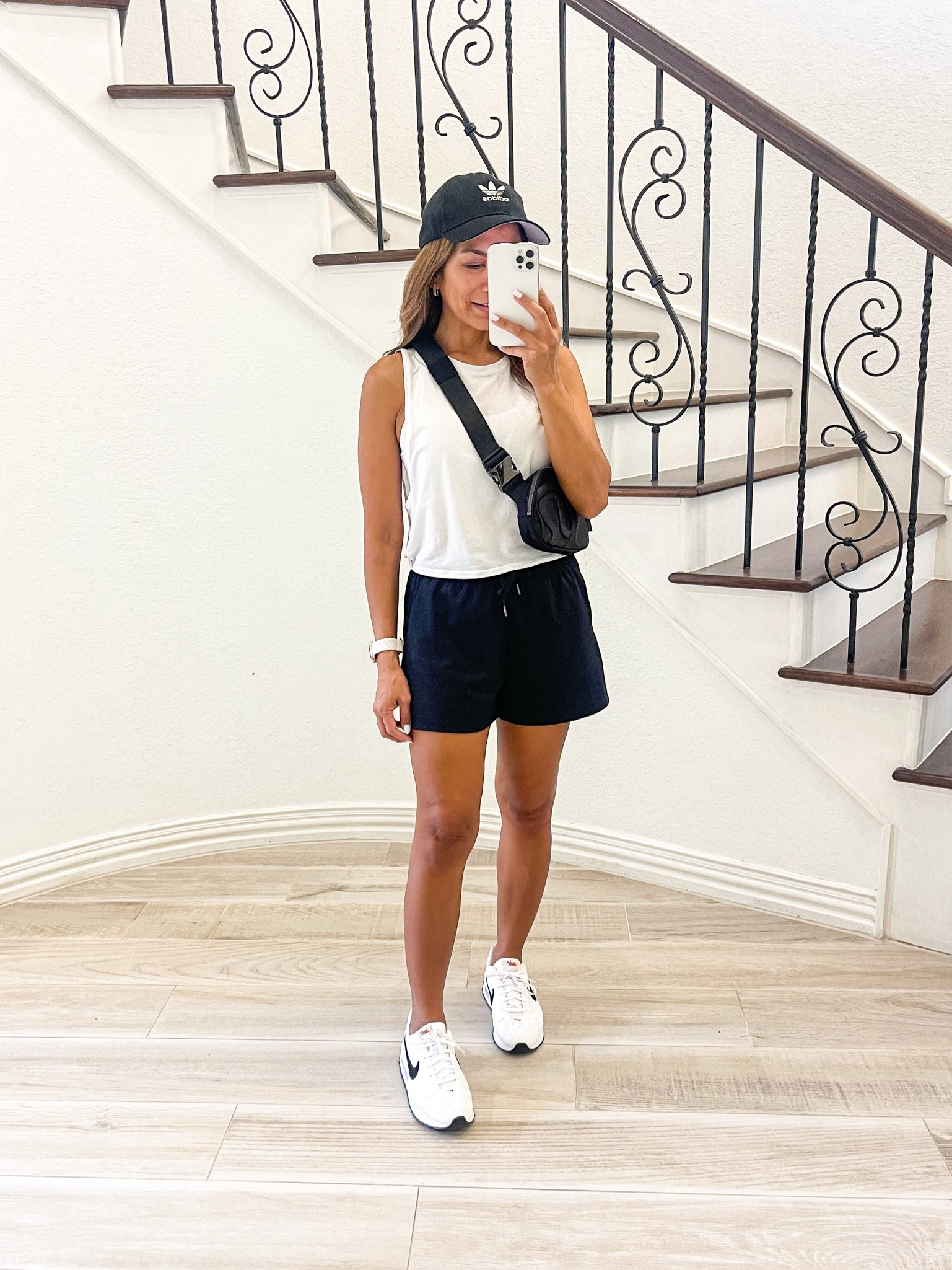 Favorite summer shorts!
Shorts in small(inspired by Lululemon)
Tank top in small(I have XS too and fits just a bit shorter)
Sports bra I sized up to medium
Nike shoes tts
Lululemon belt bag 
Apple watch  band comes in 3-pack
Amazon finds, activewear, athleisure, white sneakers, Europe travel, hiking, adventure trip

#LTKfit #LTKFind #LTKunder50