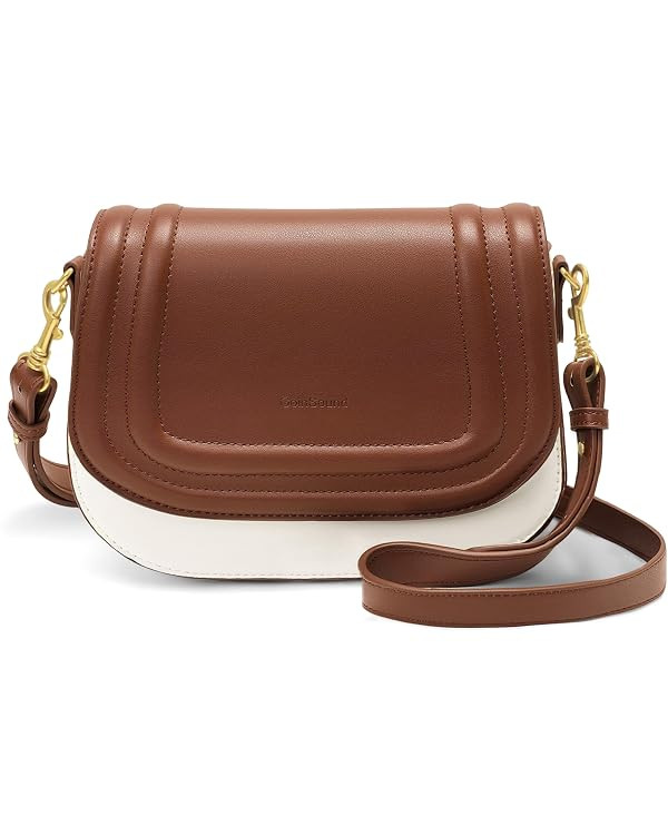Small Shoulder Purses for Women Trendy Flap Saddle Purse Shoulder bag and Handbags with Adjustabl... | Amazon (US)