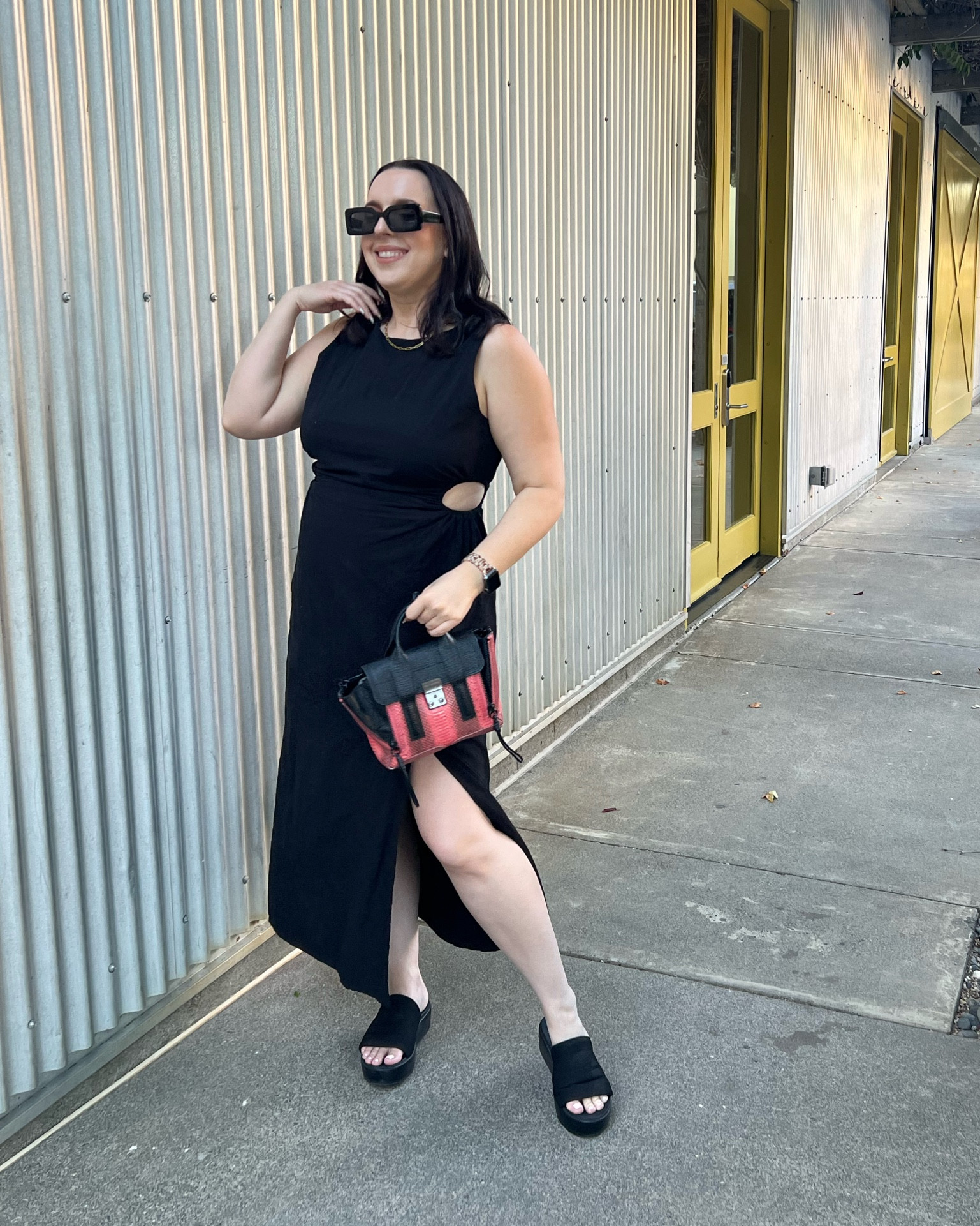 Country concert outfit / summer outfit / summer dress / festival outfit / cotton dress / cut out dress / wine country outfit / wine tasting outfit / travel outfit / snake skin bag / python bag

#LTKItBag #LTKShoeCrush #LTKMidsize