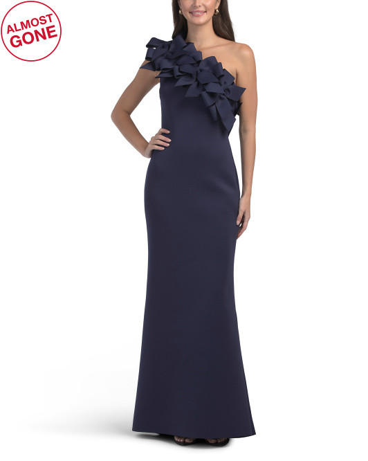 One Shoulder 3d Bow Dress | TJ Maxx