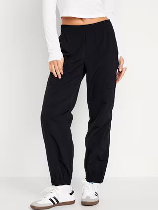 High-Waisted Ankle-Zip Cargo Joggers | Old Navy (US)