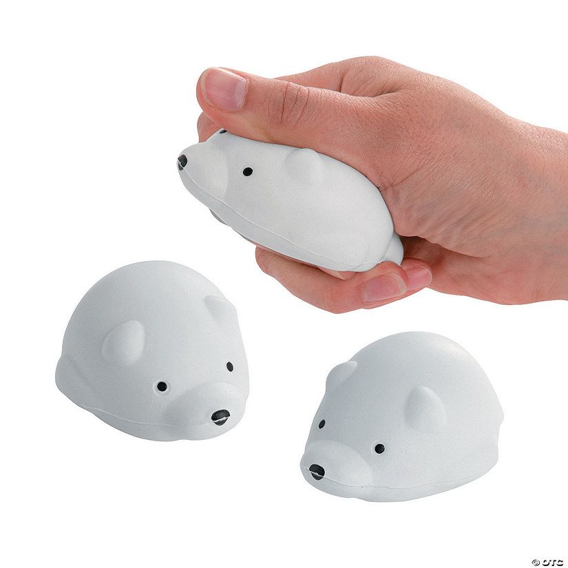 Polar Bear Stress Toys | Oriental Trading Company