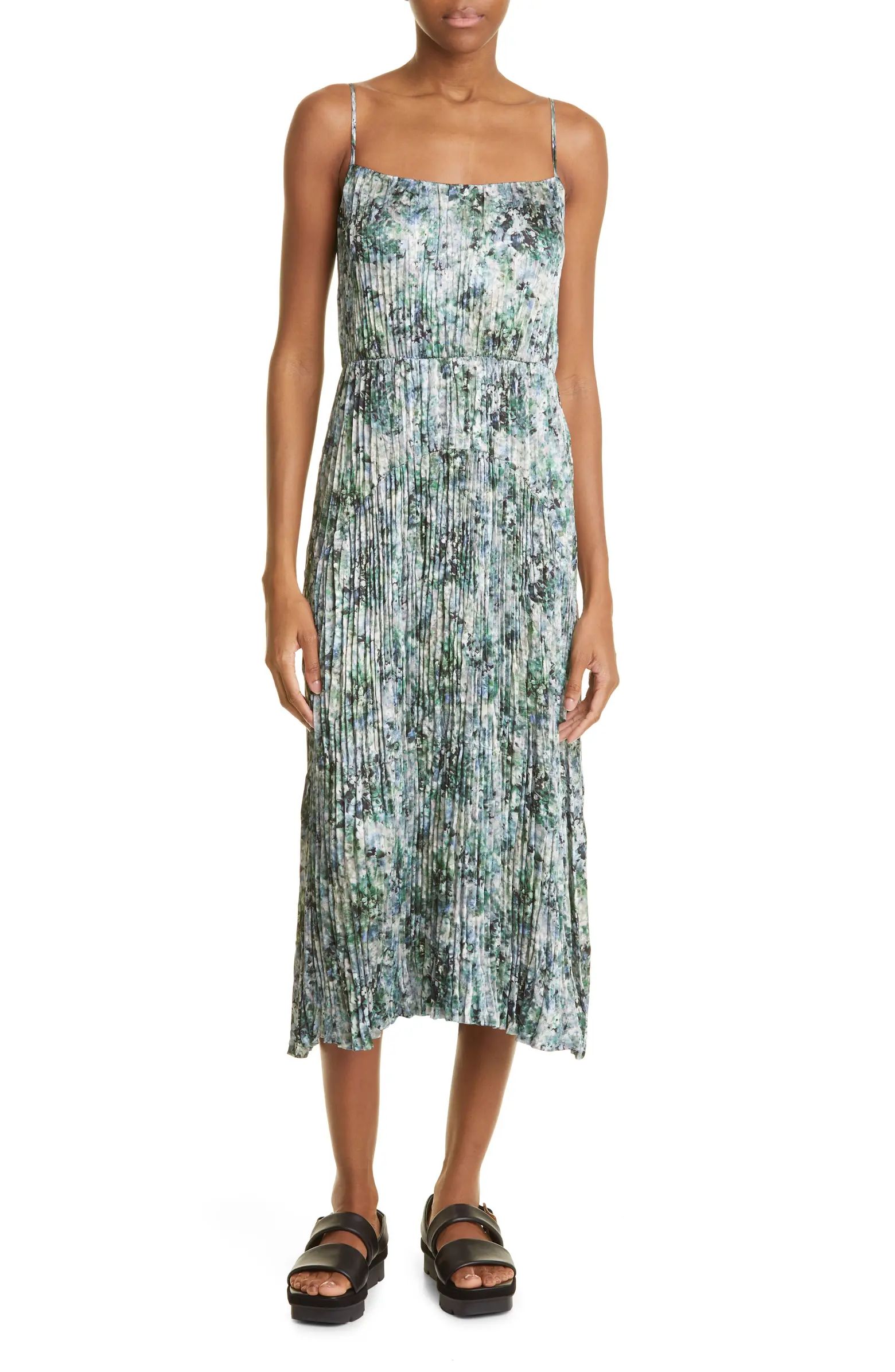 Vince Floral Pleated Camisole Dress | Nordstrom | Nordstrom