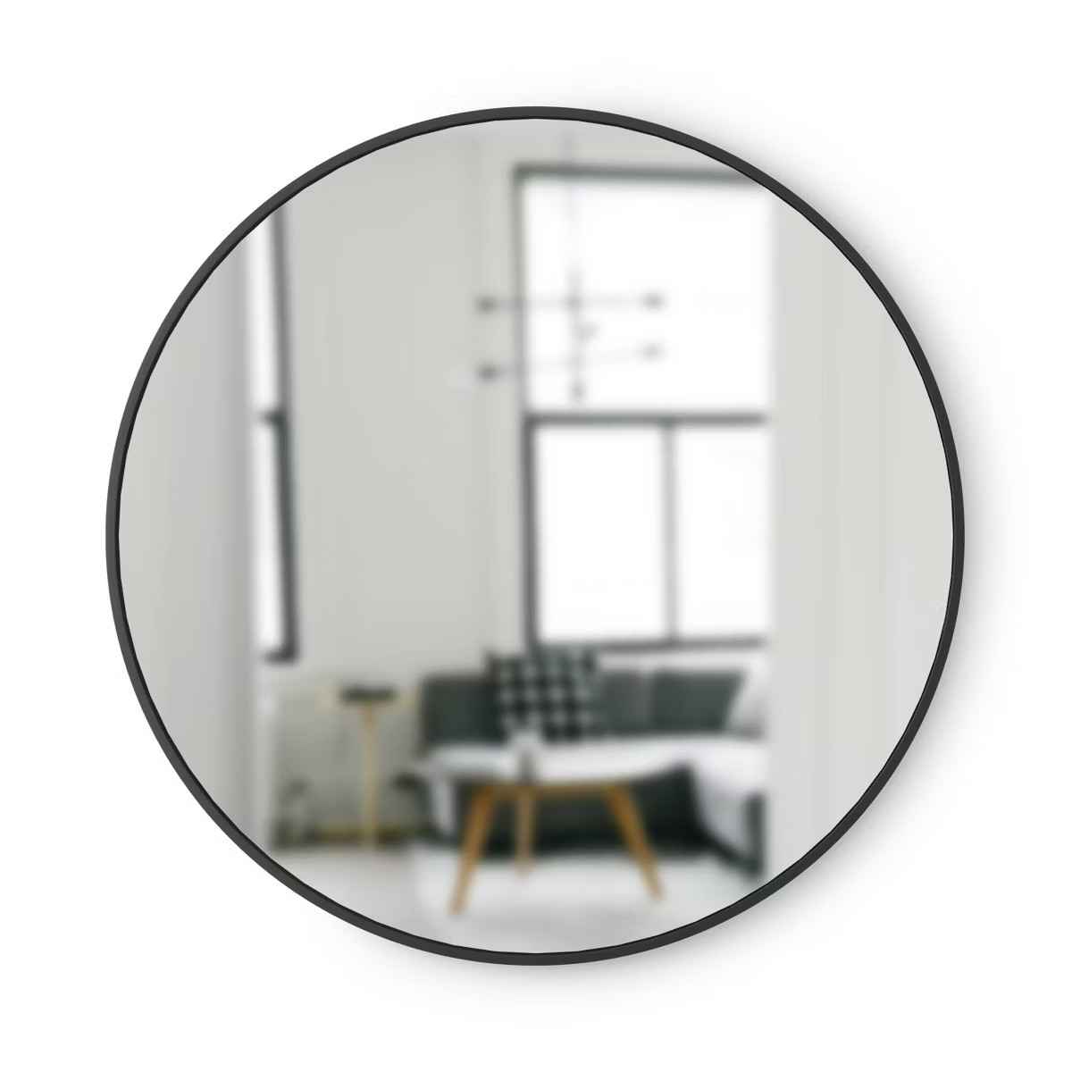 37" Hubba Round Wall Mirror Black - Umbra | Target