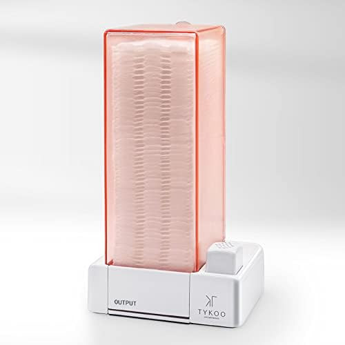 Tykoo Automatic Cotton Pad Dispenser Cosmetic Cotton Pad Organizer Press Out Cotton Square Holder Va | Amazon (US)