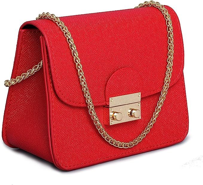 Small Evening Bags for Women Crossbody Bag Chain Shoulder Evening Red Clutch Black Purse Formal B... | Amazon (US)