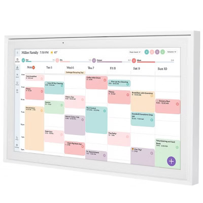Skylight 15" Touchscreen Smart Calendar - White: Wi-Fi Enabled Digital Frame | Target