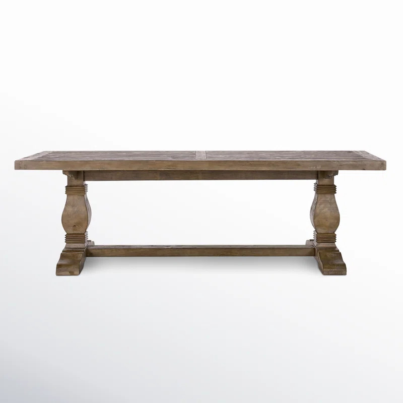 Kinston 94" Solid Wood Trestle Dining Table | Wayfair North America