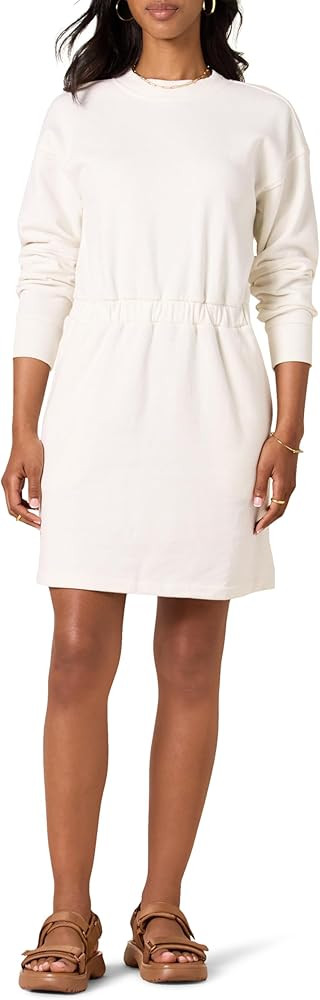 Amazon Essentials Women's Waisted Sweatshirt Dress (Available in Plus Size) | Amazon (US)