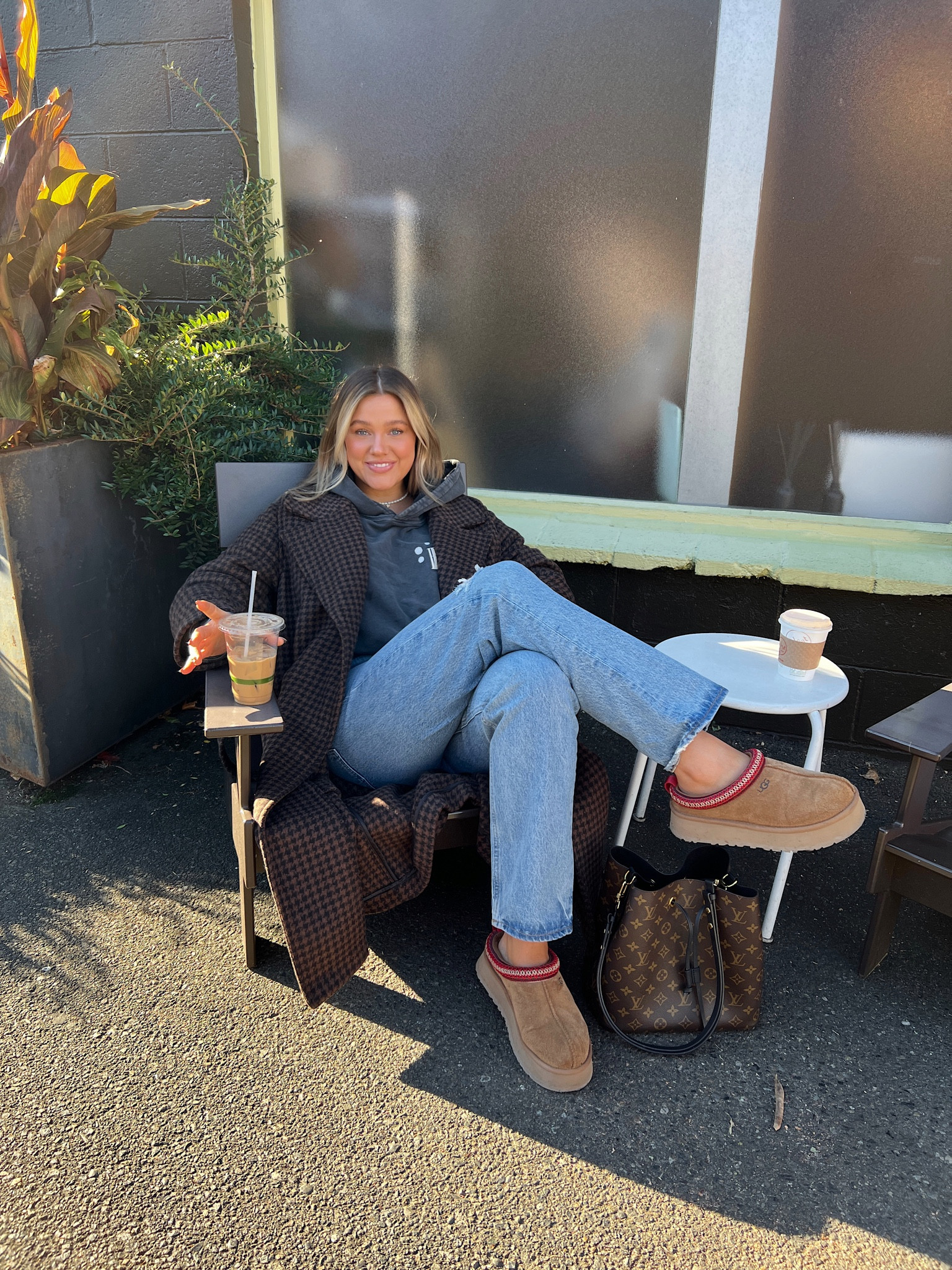 Sweatshirt: M
Jeans: 29
Jacket: M


#LTKSeasonal