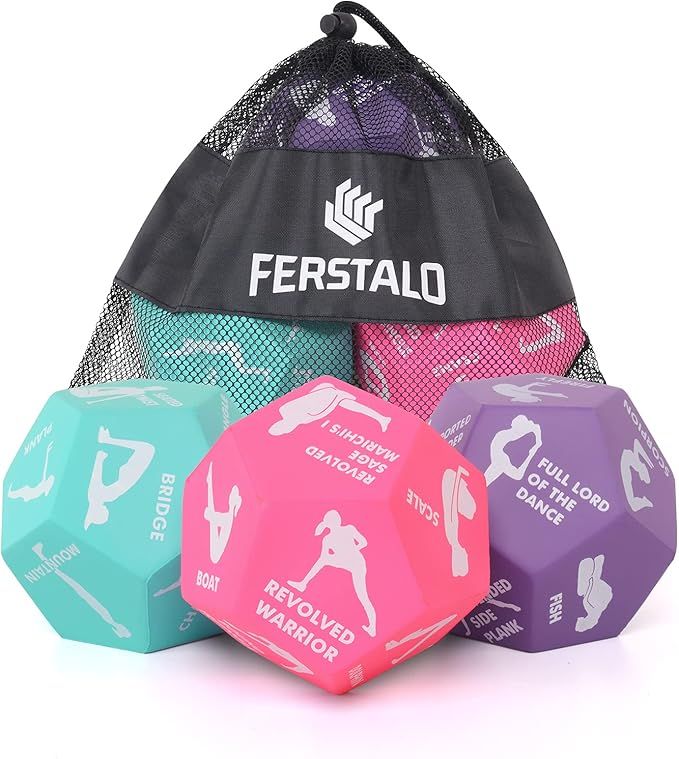 Exercise Dice, for Home Fitness, Workouts, Cardio, 12-Sided Movement Dice Fun Gym Learning Game f... | Amazon (US)