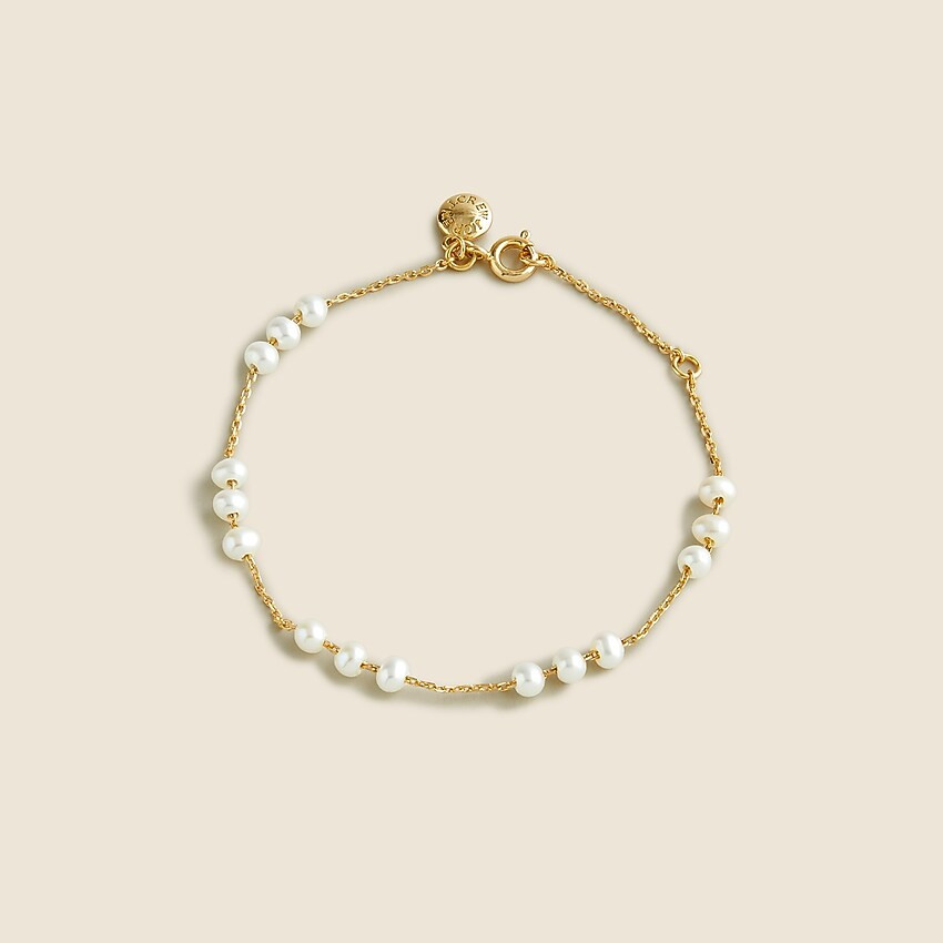 Freshwater pearl beaded adjustable bracelet | J. Crew US