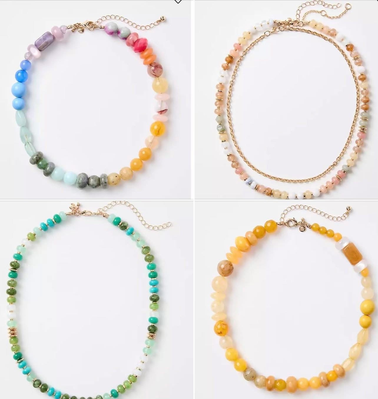 Trendy beaded necklace at Loft 