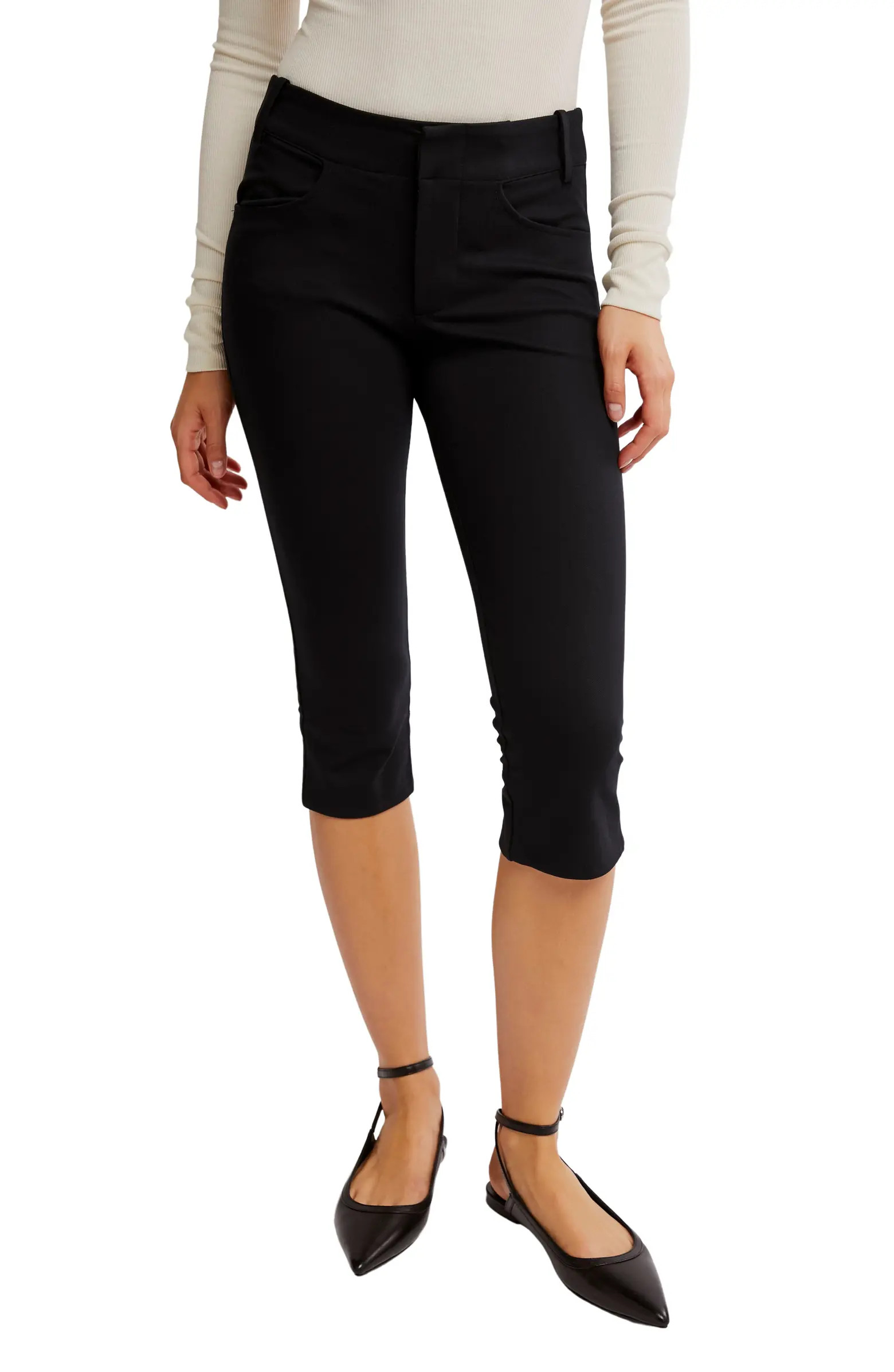 Free People Bette Super Slim Capri Pants | Nordstrom | Nordstrom