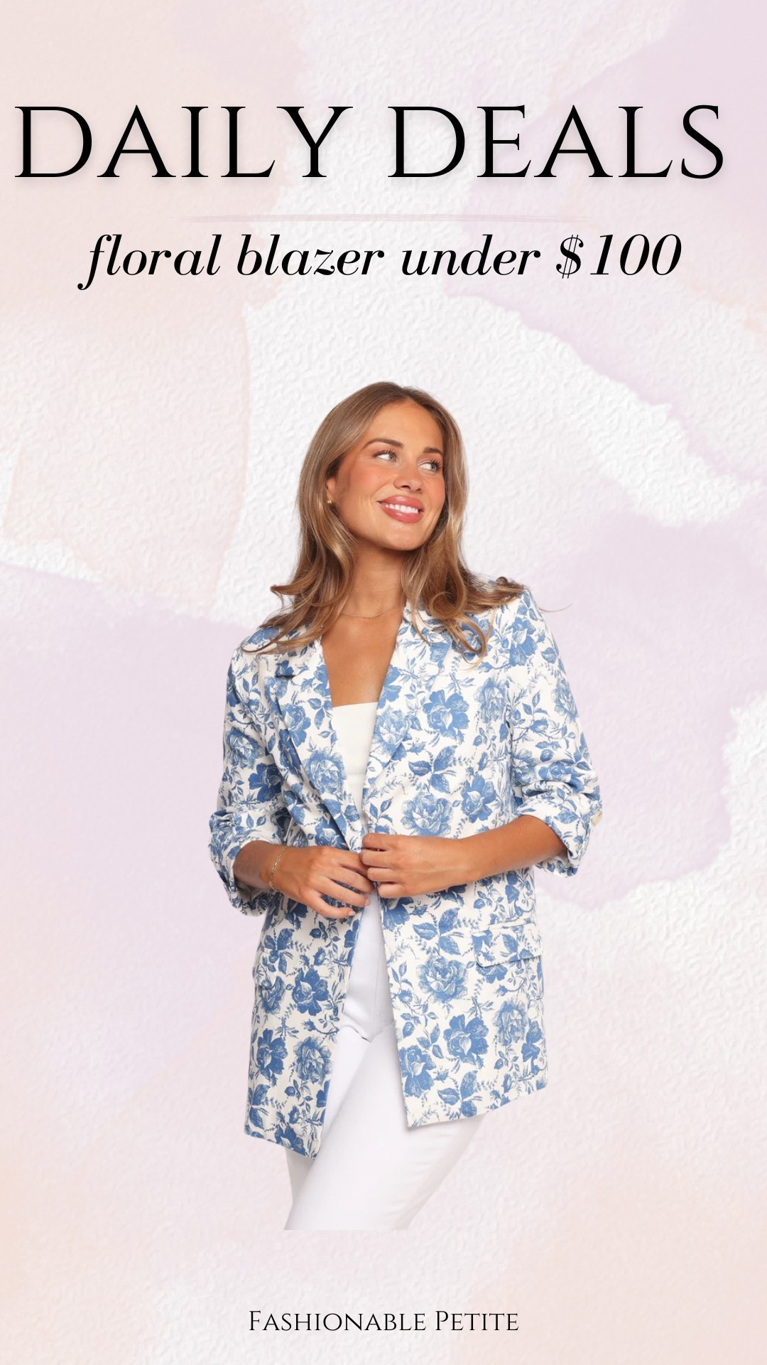 This blue and white floral blazer is perfect for spring and under $100!

Spring blazer, spring outfit, blazers,  petal and pup, work blazer, floral blazer 

#LTKWorkwear #LTKFindsUnder100 #LTKSaleAlert