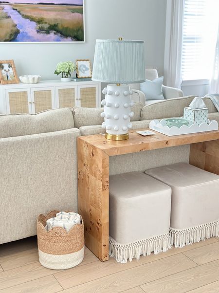 Love this view of my living room! 

Coastal Grandmillennial, Grandmillennial home, Grandmillennial decor, living room decor, burlwood table, budget friendly, designer look, look for less 

#LTKstyletip #LTKhome