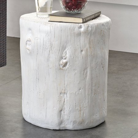 Gosnold Tree Stump End Table Overall: 17 H x 14 W x 14 D Base Material: Manufactured Wood | Walmart (US)