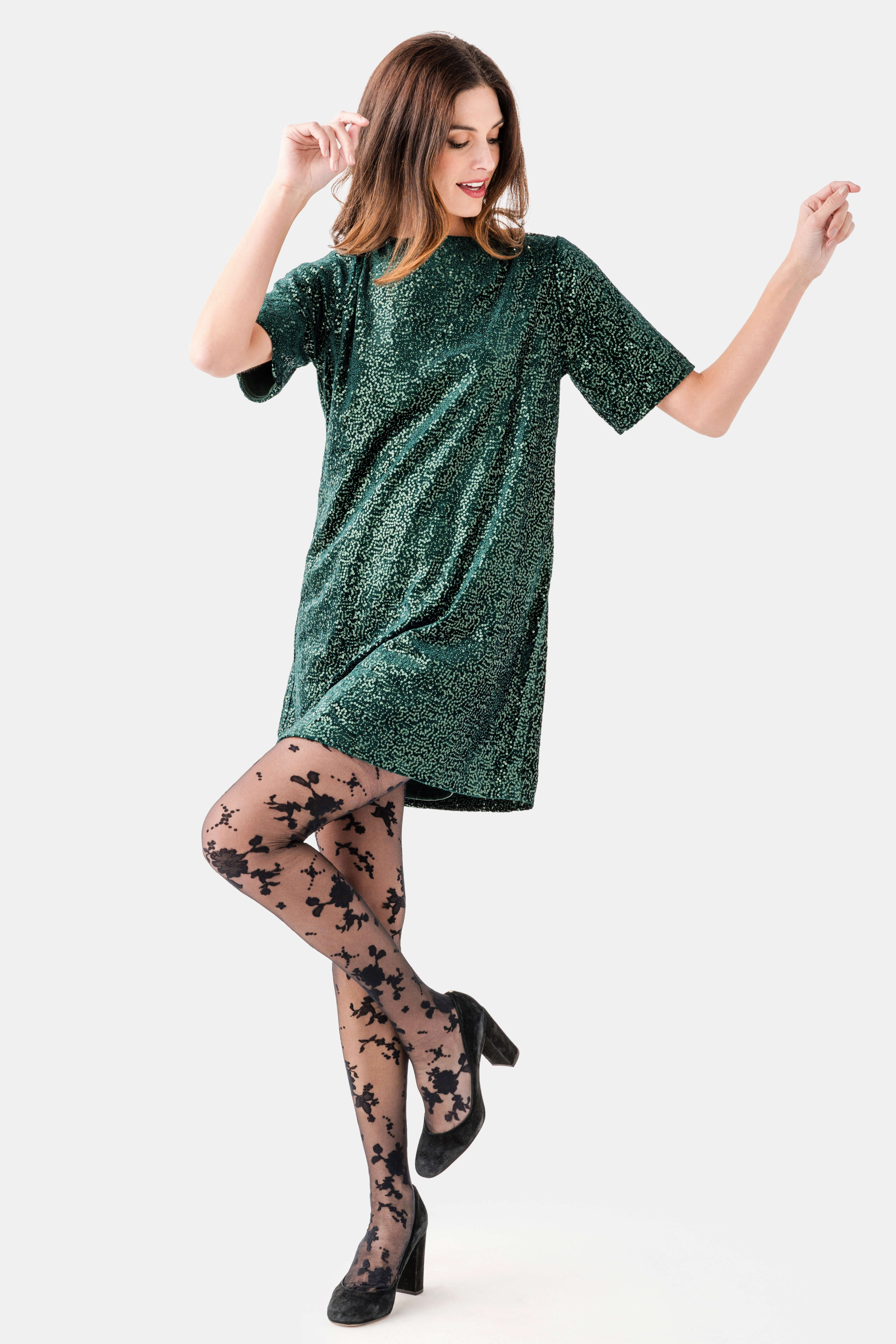 Wishlist Sequin Open Back Mini Dress | Social Threads