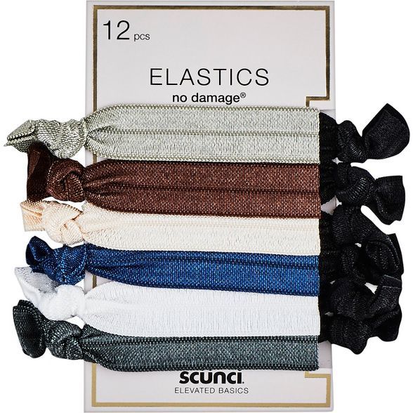 scunci Neutral Knotted Ponytailer - 12pk | Target