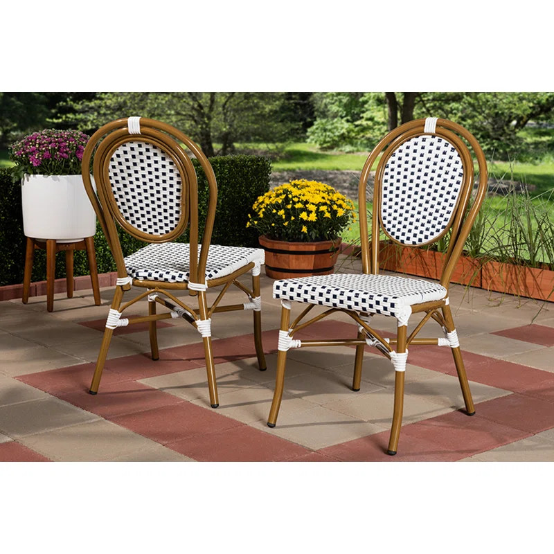 Marcantel Bamboo Stacking Patio Dining Chair | Wayfair North America