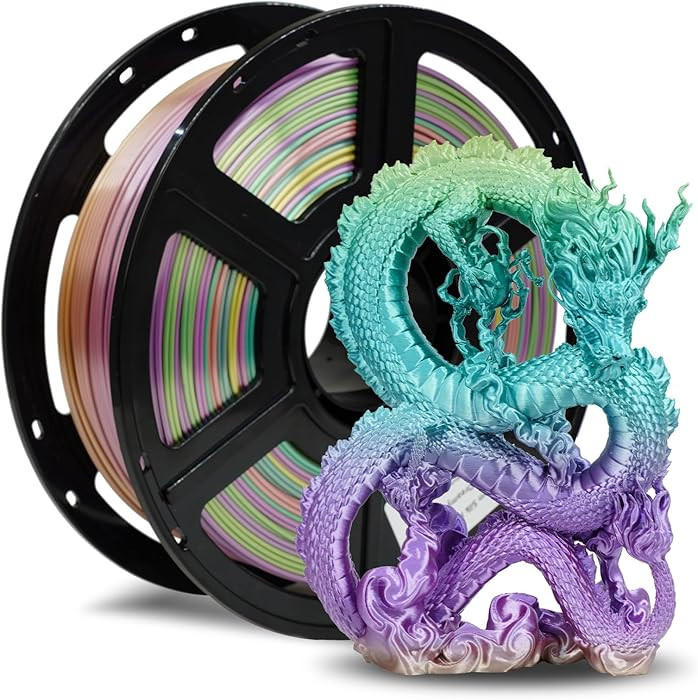 FLASHFORGE Silk PLA Filament 1.75mm, 3D Printer Filament 1kg (2.2lbs) Spool, Smooth and Silky Tex... | Amazon (US)
