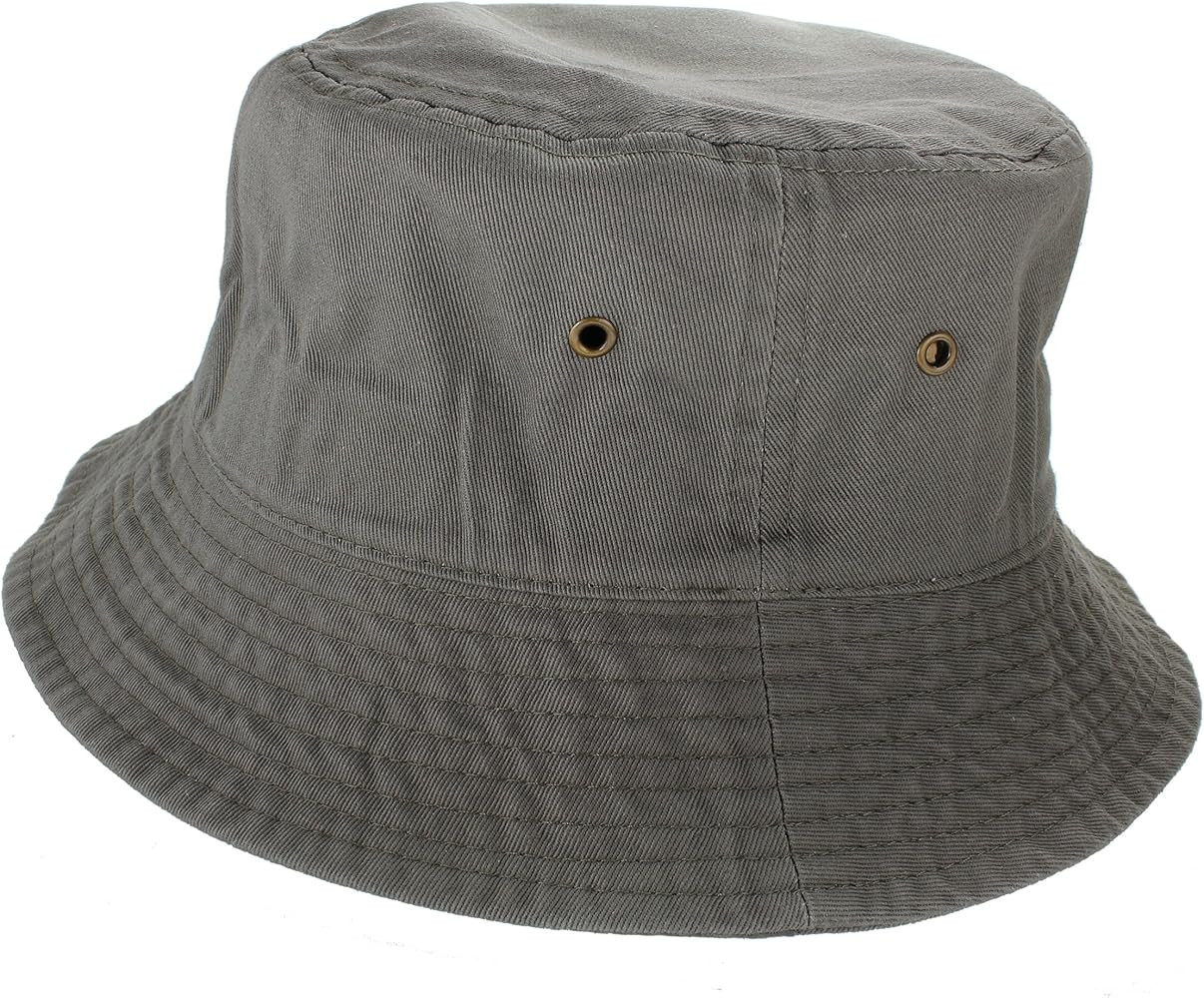 Gelante Solid Color 100% Cotton Bucket Hat for Women and Men Packable Travel Summer Beach Hat | Amazon (US)