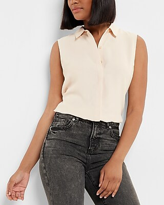 Sleeveless Portofino Shirt | Express