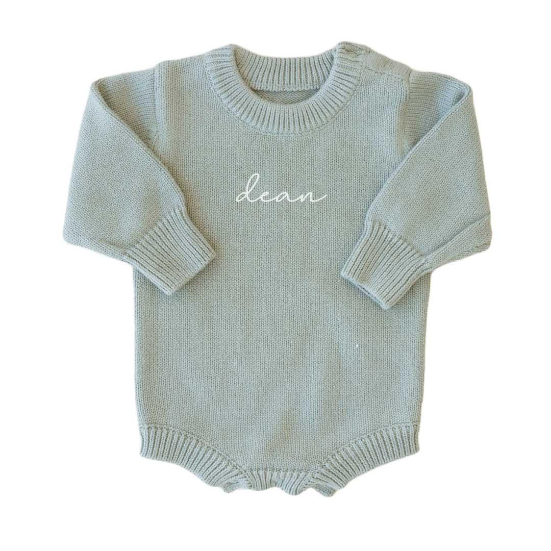 Personalized Printed Knit Sweater Bubble | Solid | Caden Lane