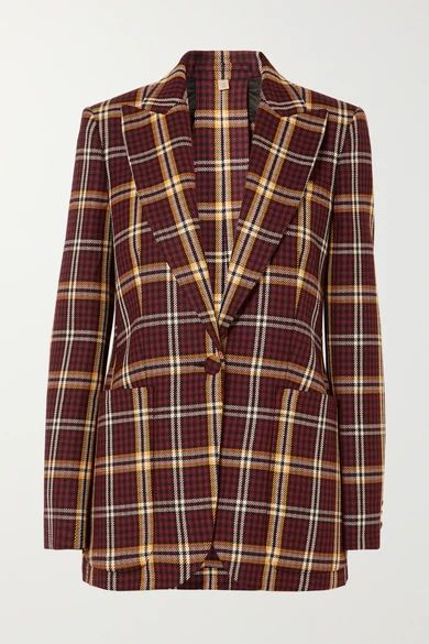 Checked wool blazer | NET-A-PORTER (UK & EU)