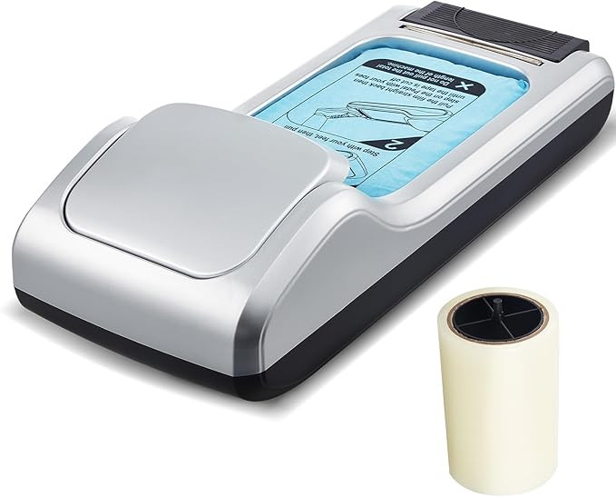 VEVOR Shoe Cover Dispenser, Automatic Shoe Film Machine with 1 Roll (600 Pcs) of Non-Slip Disposa... | Amazon (US)