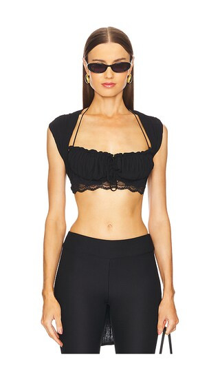 Antoinette Top in Noir | Revolve Clothing (Global)
