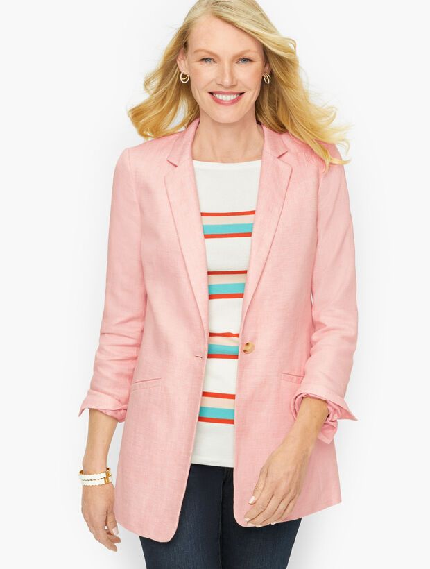 Summer Hopsack Blazer | Talbots