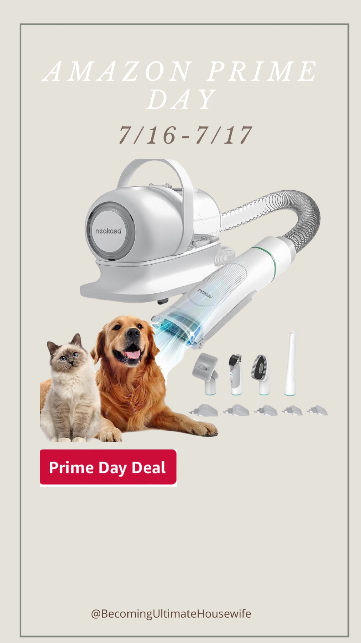 This pet vacuum is absolutely amazing and guess what it’s on Amazon prime day deals for under $100. If you have any furry friends in your household, this is a must buy, especially while this deal is so good. I’ve never seen it this cheap.

Before my boy passed away, I used this on him all the time and it really made a difference with all the hair in my house 10 out of 10 recommend

#LTKHome #LTKFindsUnder100 #LTKSaleAlert