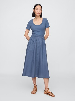 Scoopneck Midi Dress | Gap Factory